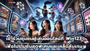 เข้าร่วมชุมชนผู้เล่นออนไลน์ที่ Win123 เพื่อโปรโมชันสุดพิเศษและเคล็ดลับเกม-13